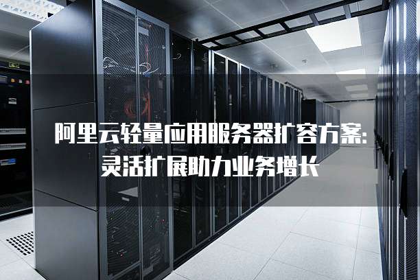阿里云轻量应用服务器扩容方案:灵活扩展助力业务增长