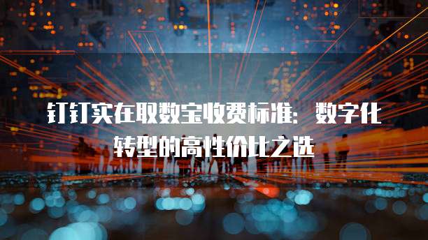 钉钉实在取数宝收费标准:数字化转型的高性价比之选