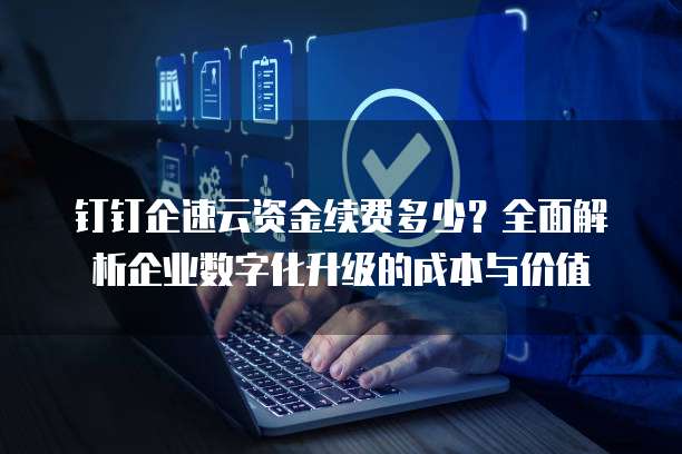钉钉企速云资金续费多少?全面解析企业数字化升级的成本与价值