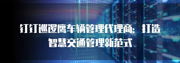 钉钉巡逻鹰车辆管理代理商:打造智慧交通管理新范式