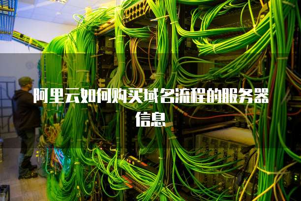 阿里云如何购买域名流程的服务器信息