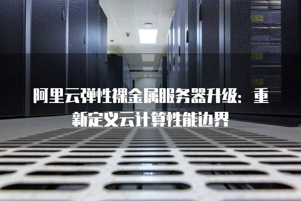 阿里云弹性裸金属服务器升级:重新定义云计算性能边界