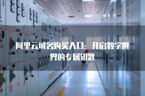 阿里云域名购买入口：开启数字世界的专属钥匙