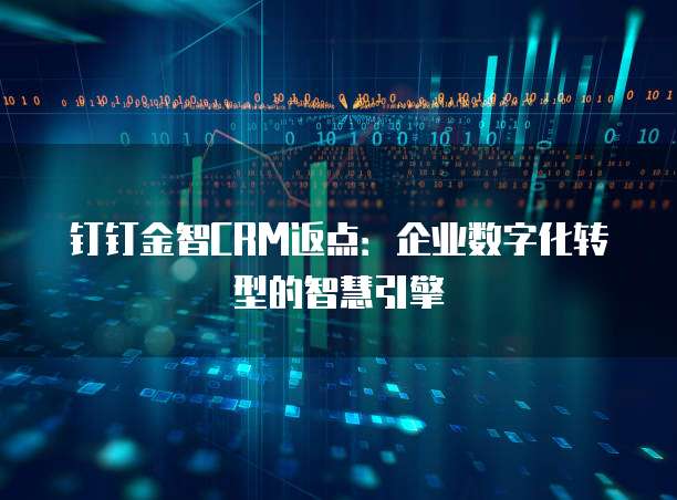 钉钉金智CRM返点:企业数字化转型的智慧引擎