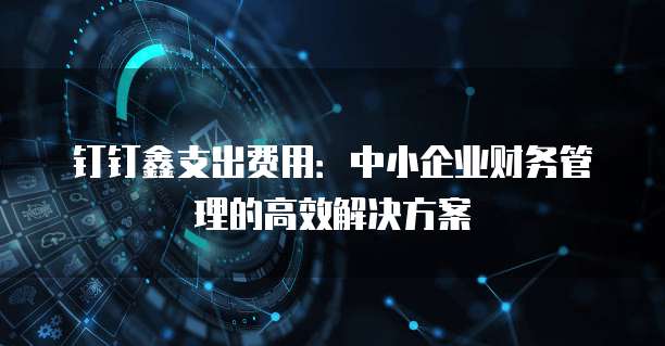 钉钉鑫支出费用:中小企业财务管理的高效解决方案
