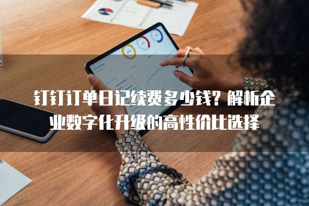 钉钉订单日记续费多少钱?解析企业数字化升级的高性价比选择