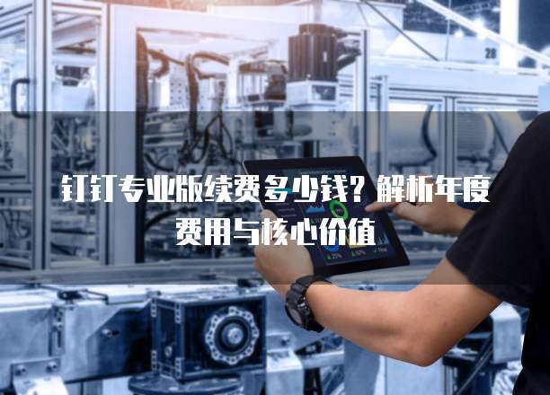 钉钉专业版续费多少钱?解析年度费用与核心价值