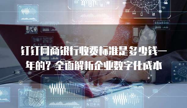 钉钉网商银行收费标准是多少钱一年的?全面解析企业数字化成本