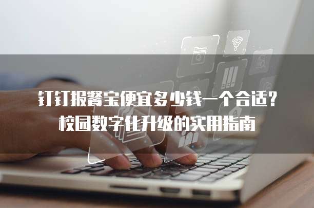 钉钉报餐宝便宜多少钱一个合适?校园数字化升级的实用指南