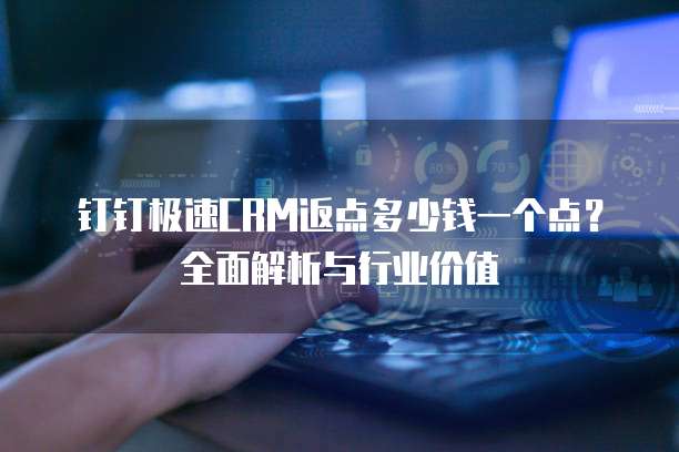 钉钉极速CRM返点多少钱一个点?全面解析与行业价值