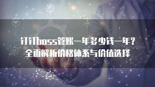钉钉boss管账一年多少钱一年?全面解析价格体系与价值选择