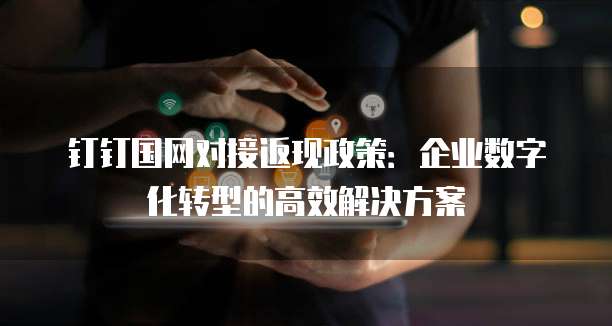 钉钉国网对接返现政策:企业数字化转型的高效解决方案