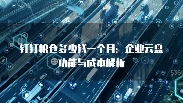 钉钉粮仓多少钱一个月:企业云盘功能与成本解析