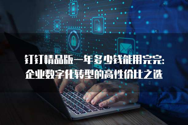 钉钉精品版一年多少钱能用完完:企业数字化转型的高性价比之选