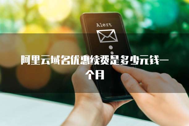 阿里云域名优惠续费是多少元钱一个月