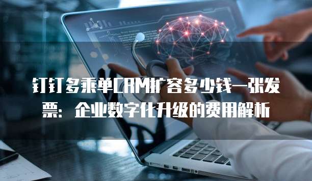钉钉多乘单CRM扩容多少钱一张发票:企业数字化升级的费用解析