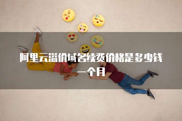 阿里云溢价域名续费价格是多少钱一个月