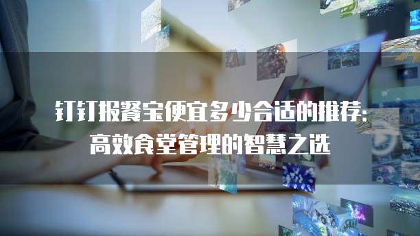 钉钉报餐宝便宜多少合适的推荐：高效食堂管理的智慧之选