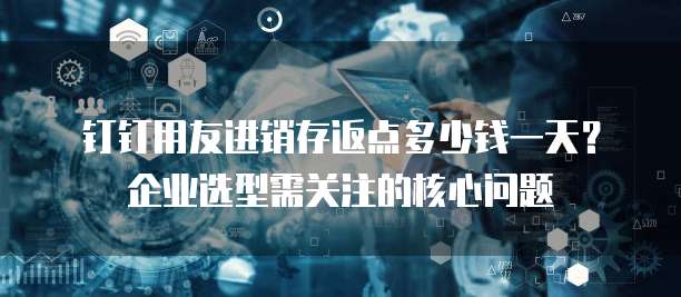 钉钉用友进销存返点多少钱一天?企业选型需关注的核心问题