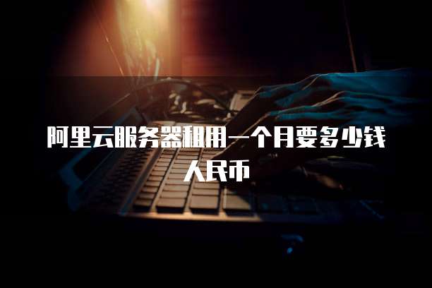 阿里云服务器租用一个月要多少钱人民币