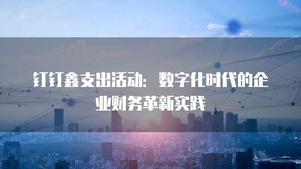 钉钉鑫支出活动:数字化时代的企业财务革新实践