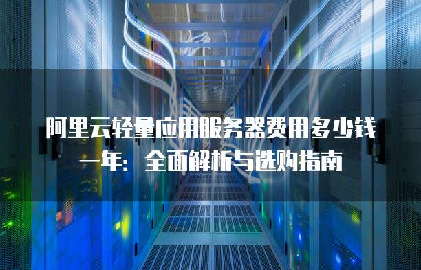 阿里云轻量应用服务器费用多少钱一年:全面解析与选购指南