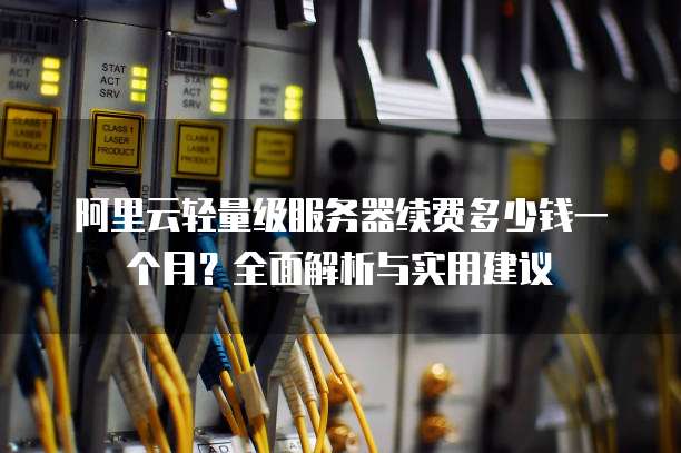 阿里云轻量级服务器续费多少钱一个月?全面解析与实用建议