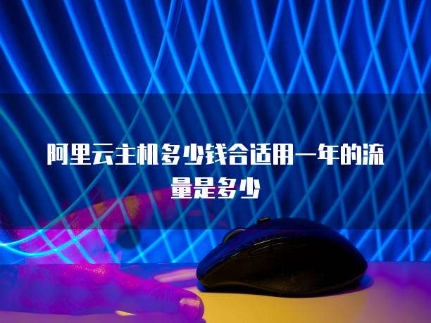 阿里云主机多少钱合适用一年的流量是多少