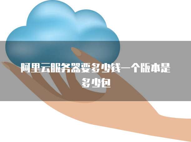 阿里云服务器要多少钱一个版本是多少包