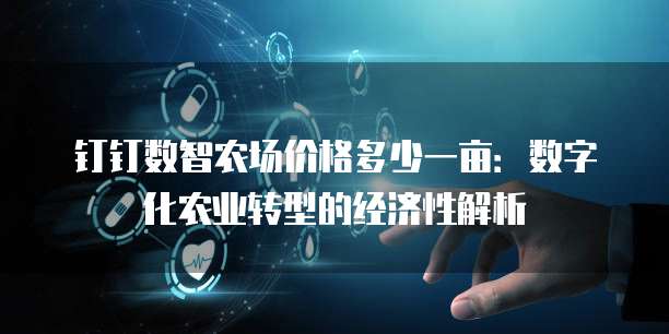 钉钉数智农场价格多少一亩:数字化农业转型的经济性解析