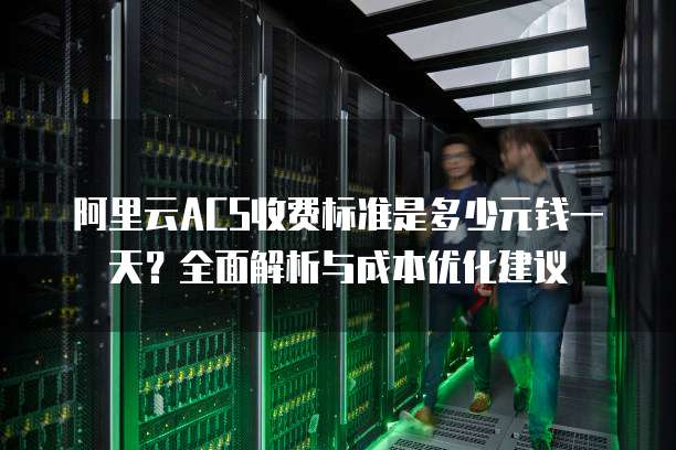 阿里云ACS收费标准是多少元钱一天?全面解析与成本优化建议