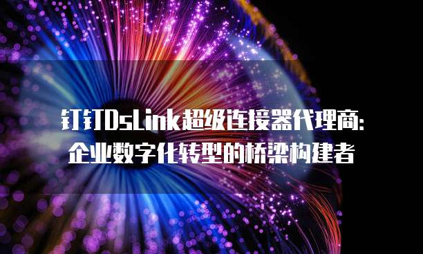 钉钉DsLink超级连接器代理商:企业数字化转型的桥梁构建者