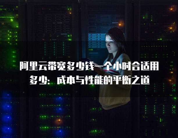 阿里云带宽多少钱一个小时合适用多少:成本与性能的平衡之道