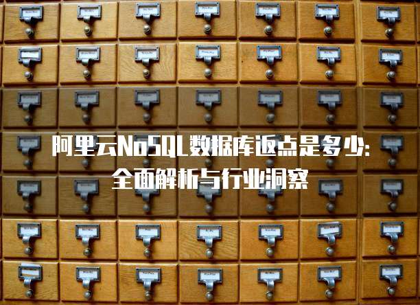 阿里云NoSQL数据库返点是多少：全面解析与行业洞察