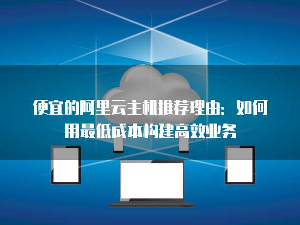 便宜的阿里云主机推荐理由:如何用最低成本构建高效业务