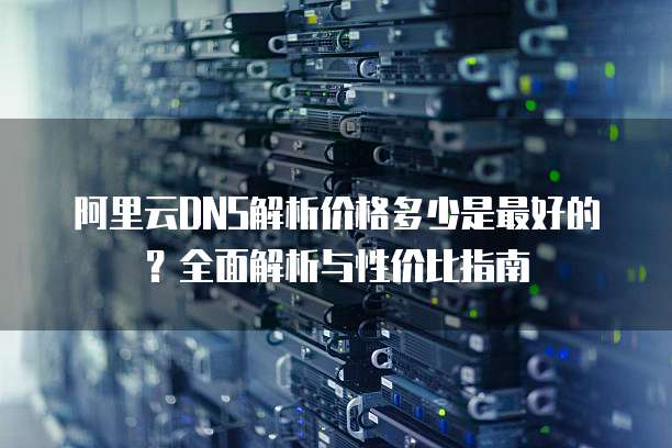 阿里云DNS解析价格多少是最好的?全面解析与性价比指南