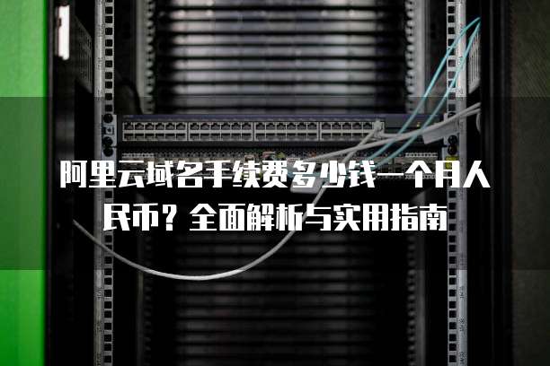 阿里云域名手续费多少钱一个月人民币?全面解析与实用指南