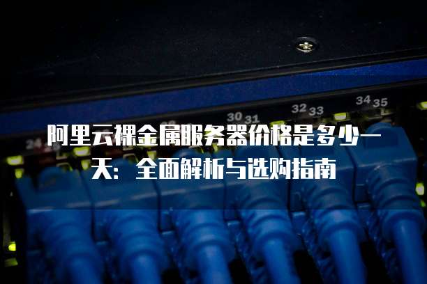 阿里云裸金属服务器价格是多少一天:全面解析与选购指南