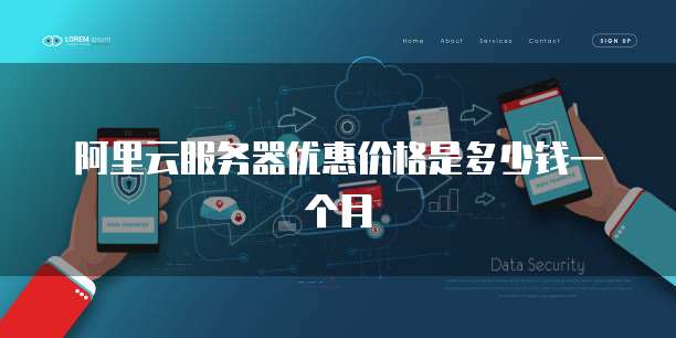 阿里云服务器优惠价格是多少钱一个月