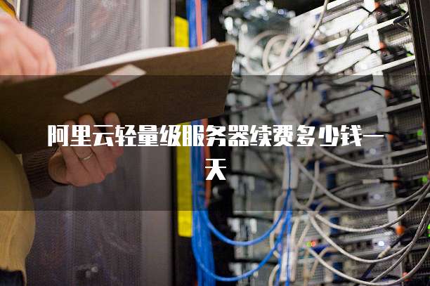 阿里云轻量级服务器续费多少钱一天
