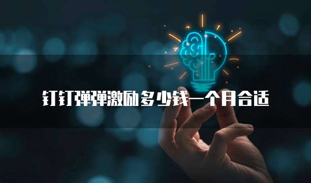 钉钉弹弹激励多少钱一个月合适