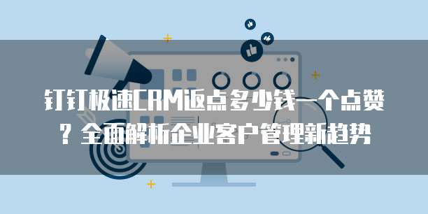 钉钉极速CRM返点多少钱一个点赞?全面解析企业客户管理新趋势
