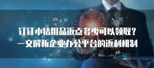 钉钉小猪用品返点多少可以领取?一文解析企业办公平台的返利机制