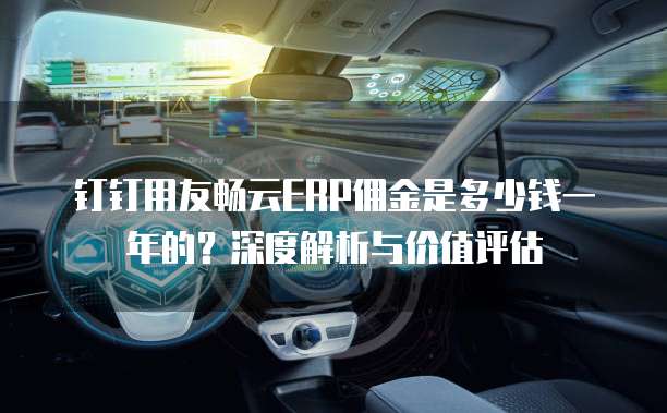 钉钉用友畅云ERP佣金是多少钱一年的？深度解析与价值评估