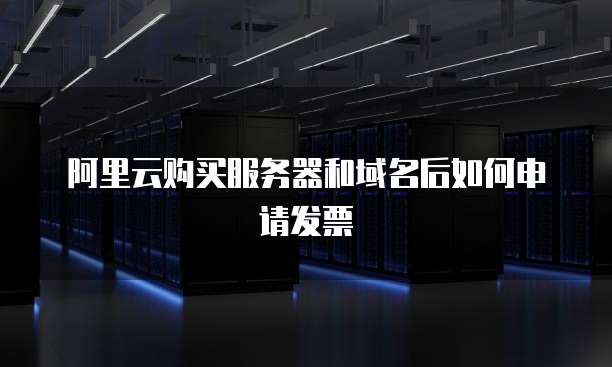 阿里云购买服务器和域名后如何申请发票