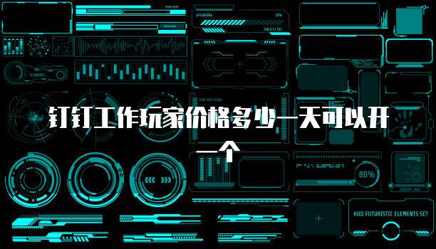 钉钉工作玩家价格多少一天可以开一个