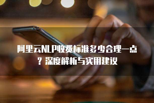 阿里云NLP收费标准多少合理一点?深度解析与实用建议