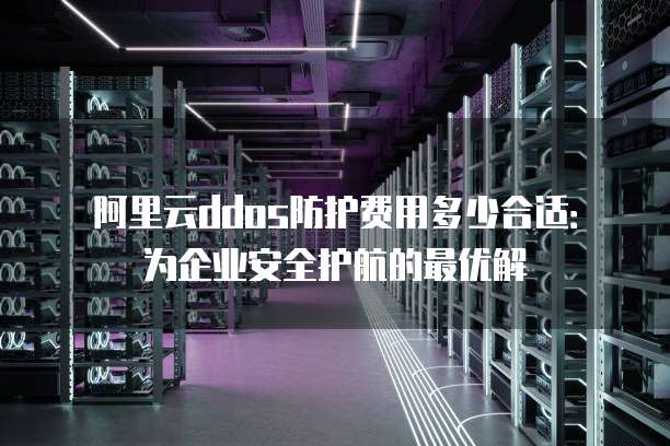 阿里云ddos防护费用多少合适:为企业安全护航的最优解