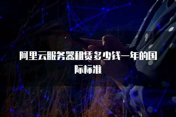 阿里云服务器租赁多少钱一年的国际标准