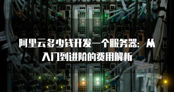 阿里云多少钱开发一个服务器:从入门到进阶的费用解析